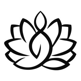 Wallity Lotus - M114 Escultura de Pared de Metal Negra